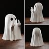 Halloween Ghost Figurine, Halloween Decorations Indoor, Farmhouse Tiered Tray Decor, Spooky Home Decorations, Coffee Table Centerpieces Shelf Mantel Display